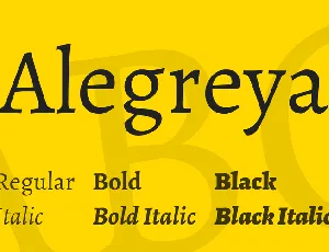 Alegreya font