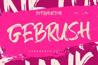 Gebrush font