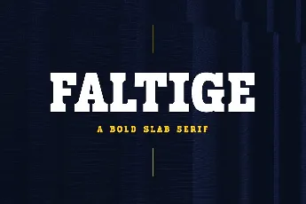 Faltige font