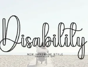 Disability Script font