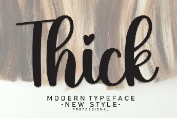 Thick font