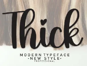 Thick font