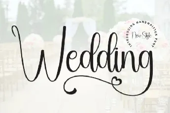 Wedding Calligraphy Typeface font