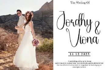 Wedding Calligraphy Typeface font