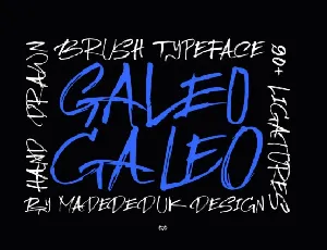 Galeo Marker font