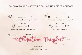 Declaration of love - Personal font