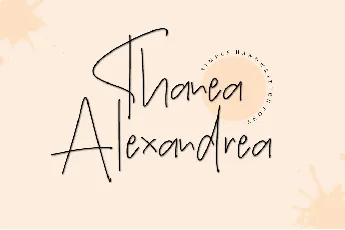 Thanea Alexandrea font