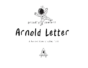 Arnold Letter- Demo font