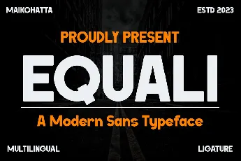 EQUALI font