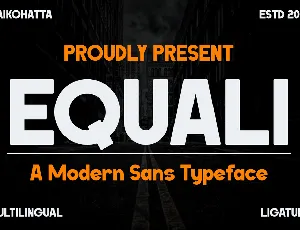 EQUALI font