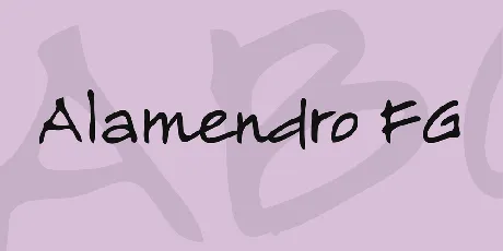 Alamendro FG font