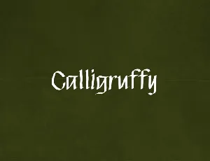 Calligruffy font