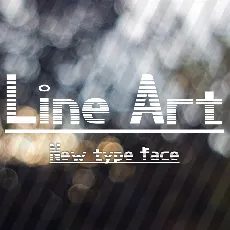 Line Art Display font