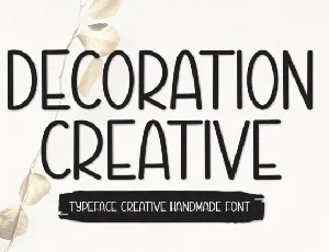 Decoration Creative Display font