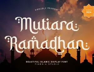 Mutiara Ramadhan font