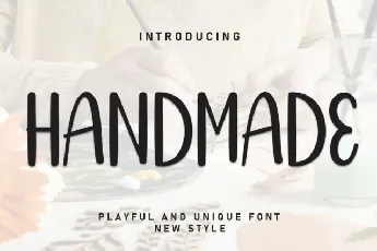 Handmade Display font