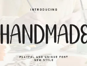 Handmade Display font