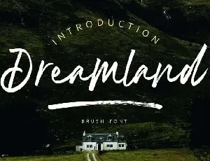 Dreamland Brush Free font