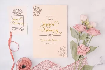 Romantic February font