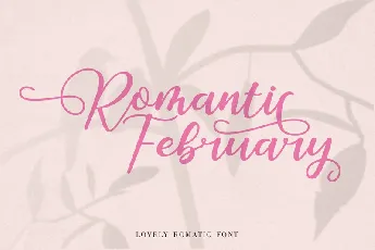 Romantic February font