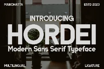 HURDEI font