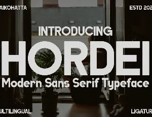 HURDEI font