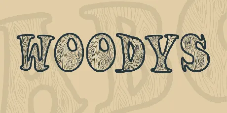 Woodys font