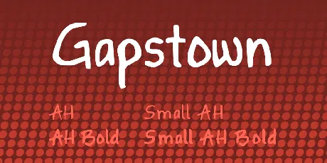 Gapstown font