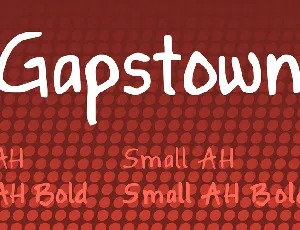 Gapstown font