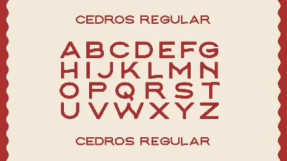 Cedros font