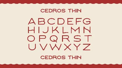 Cedros font