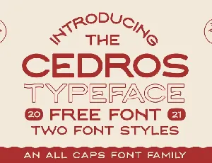 Cedros font