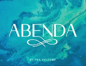 Abenda – Elegant Sans font