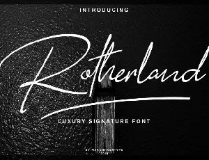 Rotherland Signature font