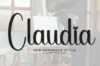 Claudia Script Typeface font