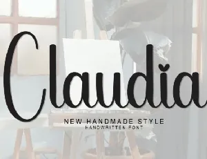 Claudia Script Typeface font