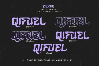 Zieruk font