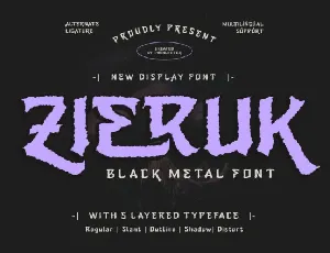 Zieruk font