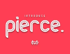 Pierce font