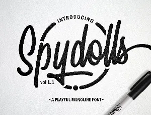 Spydolls Script font