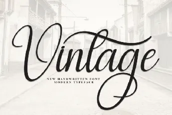 Vintage Calligraphy font