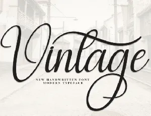 Vintage Calligraphy font