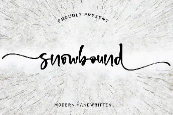 snowbound - Personal Use font