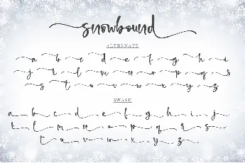 snowbound - Personal Use font