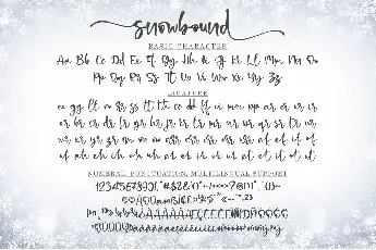 snowbound - Personal Use font