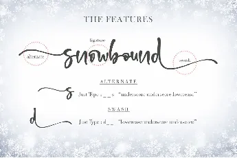 snowbound - Personal Use font