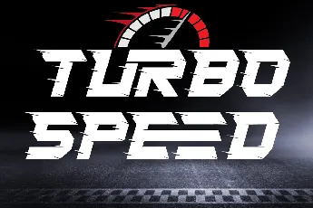 Turbo Speed Demo font