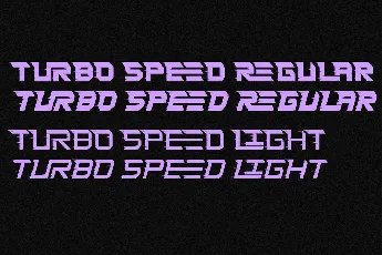 Turbo Speed Demo font