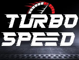 Turbo Speed Demo font