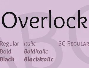 Overlock font